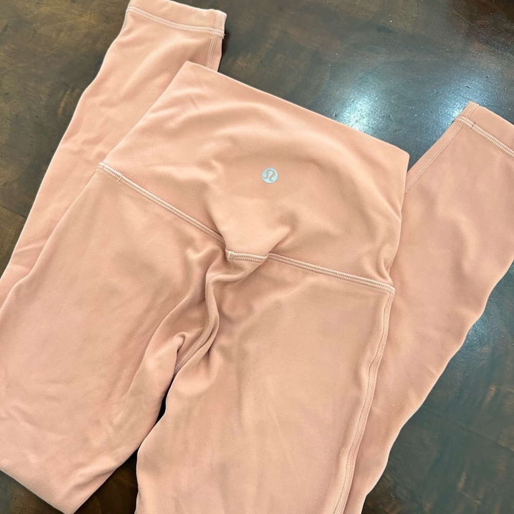 Lululemon Align High-Rise Pant 25" - Pink Savannah PSAV size 0 Leggings